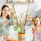 Wooden Egg Ornaments to Paint Easter Decoration Cutouts Unfinished 24PCS 3.5 x 3 inches, DIY Blank Unfinished Wood Discs Ornament for Home Crafts Hanging Spring St. Patrick Day Decoration